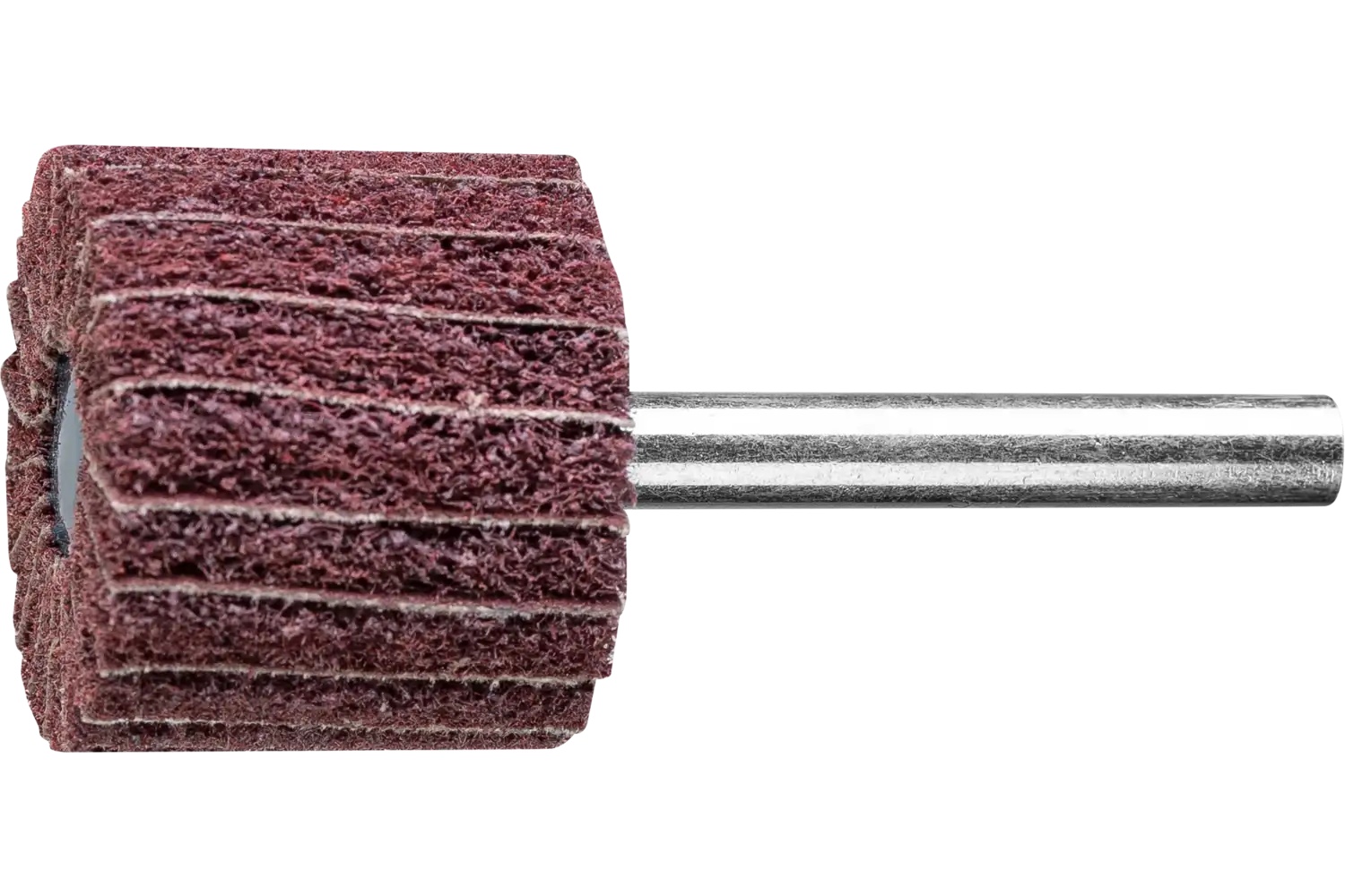 Picture of Pferd Polinox® Mounted Flap Wheel, 1"X 1, 180 Grit,Interleaved, 1/4" Shank, Aluminum Oxide